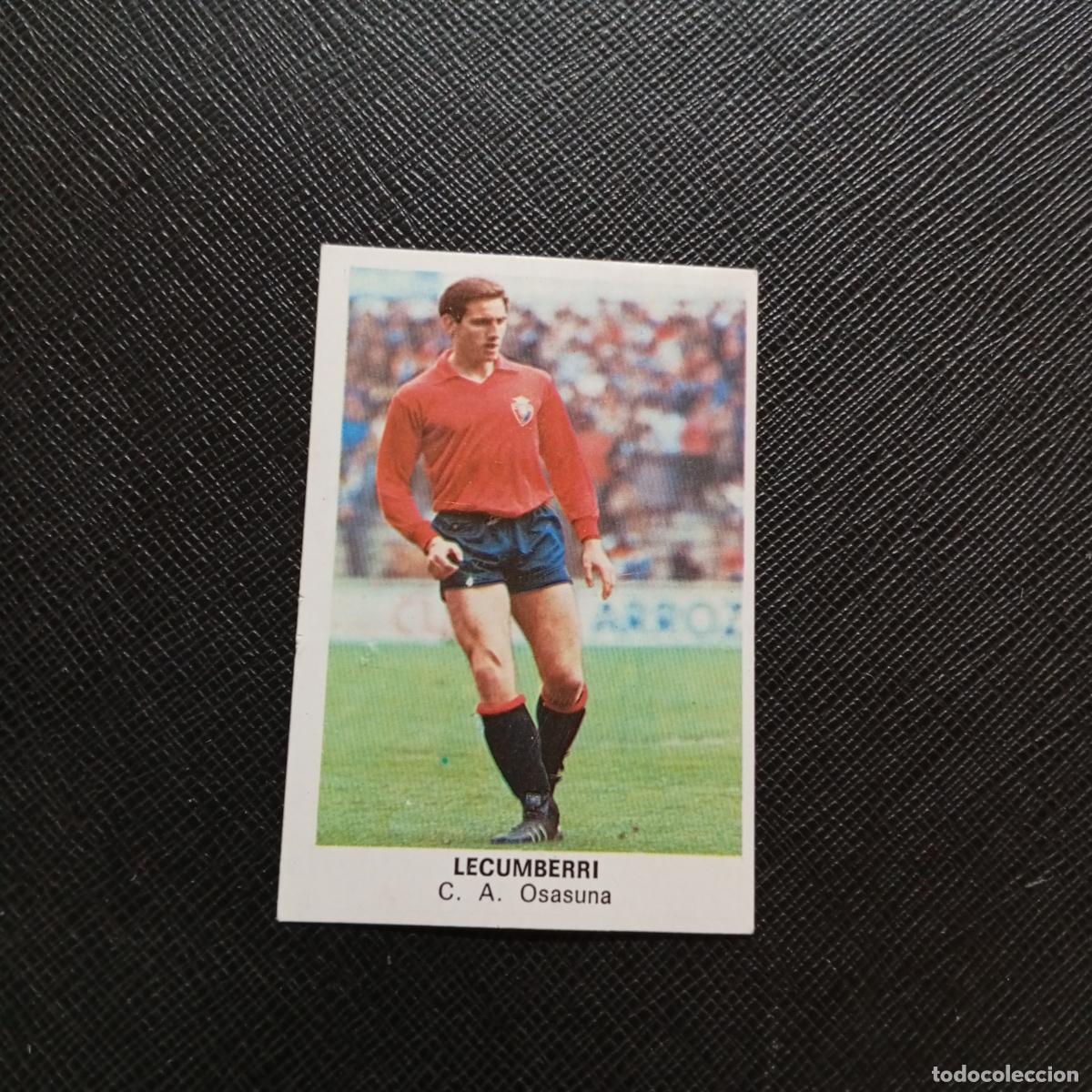 Cartes &agrave; collectionner de Football: LECUMBERRI OSASUNA CANO 1983 1984 CROMO FUTBOL 83 84 LIGA - DESPEGADO - A25 PG11