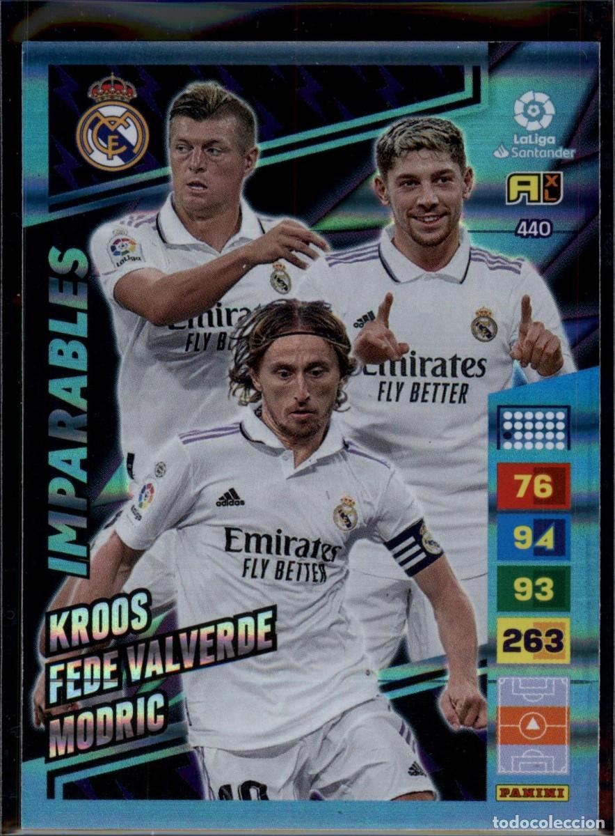 Cromos de f&uacute;tbol: Imparables N&ordm; 440 Real Madrid Liga Santander Adrenalyn XL 2022 2023 Panini 22 23