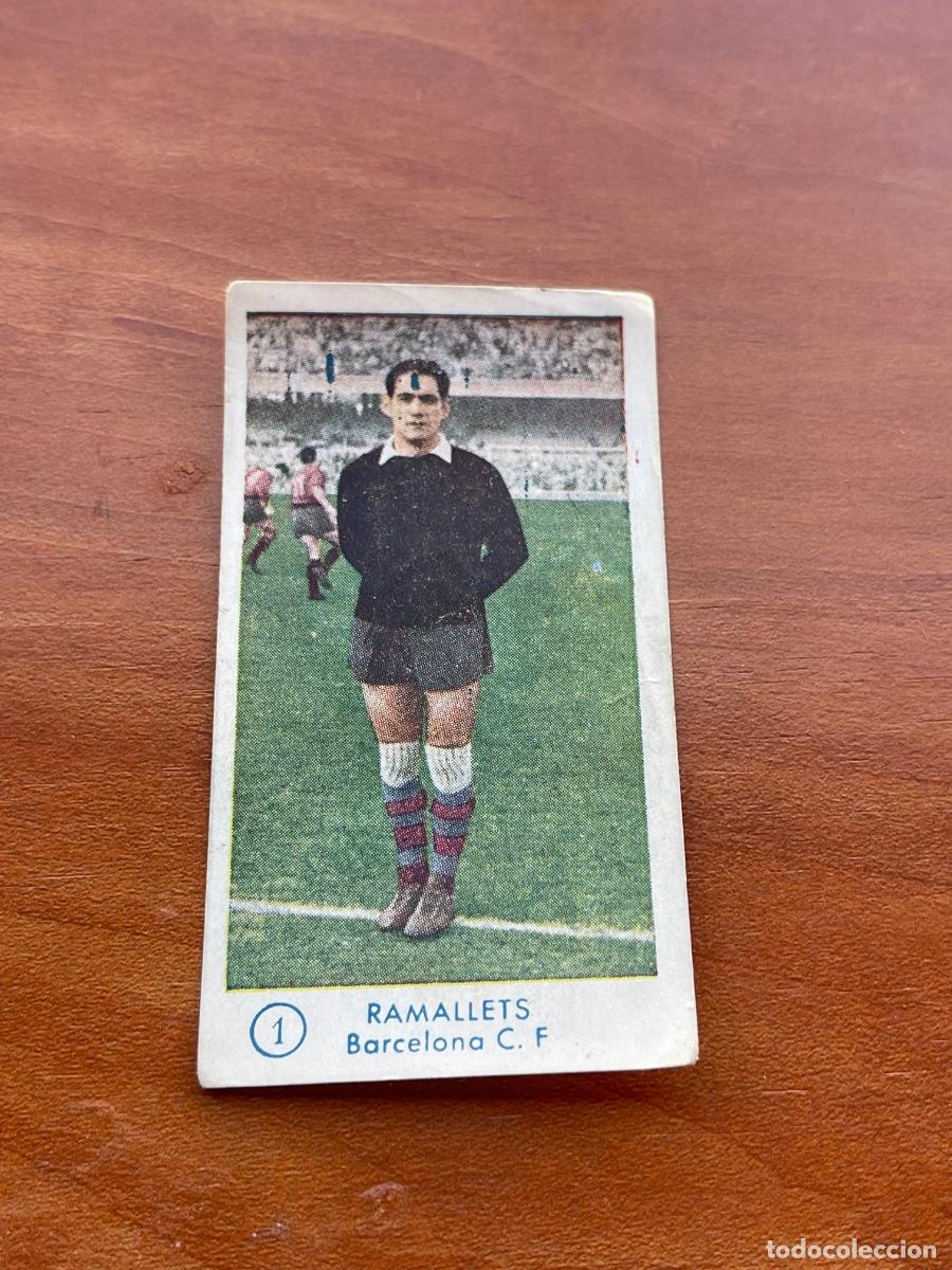 Cromos de f&uacute;tbol: RAMALLETS 1 BARCELOLA BARCA Gr&aacute;ficas Bachende liga 1957 1958 sin pegar