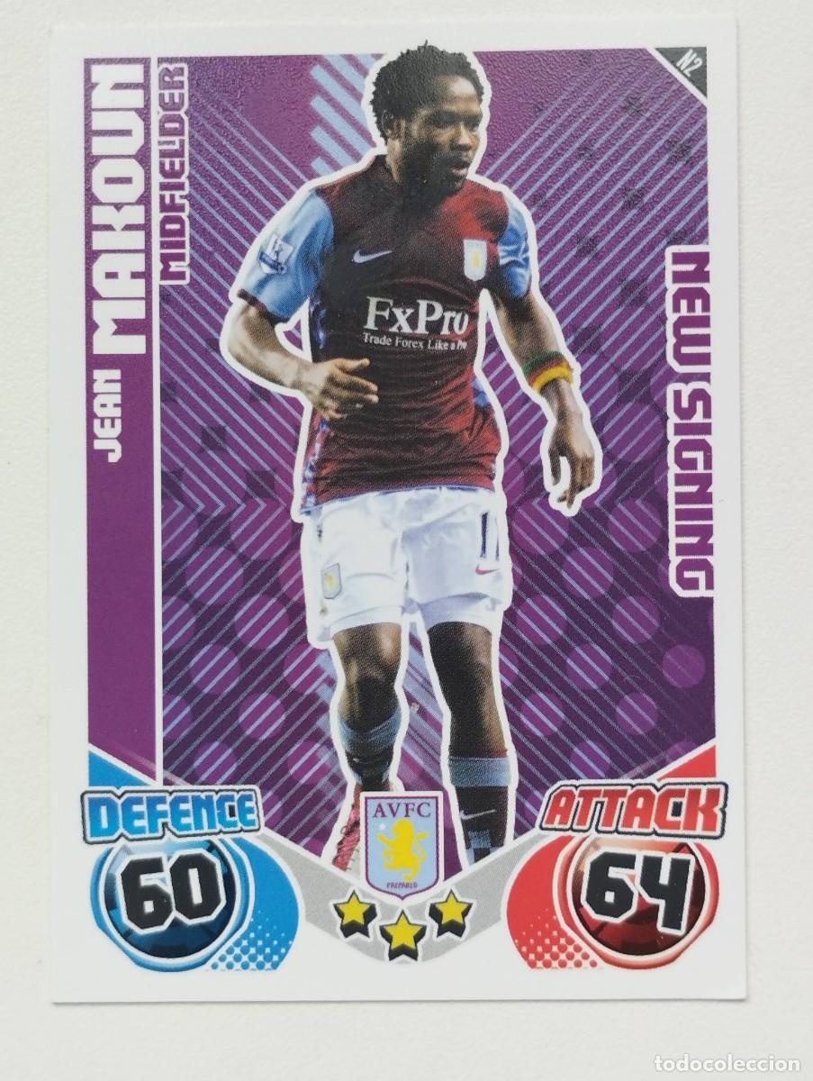 Cromos de f&uacute;tbol: CROMO CARD MATCH ATTAX PREMIER LEAGUE 2013 2014 13 14 WEST HAM N2 NEW SIGNING JEAN MAKOUN