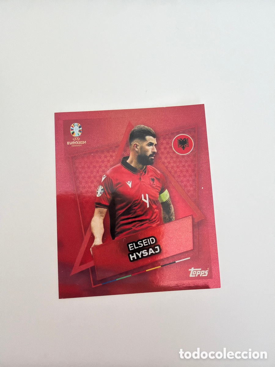 Cromos de f&uacute;tbol: Topps Eurocopa euro 2024 SP ALB hysaj NO firmado Albania