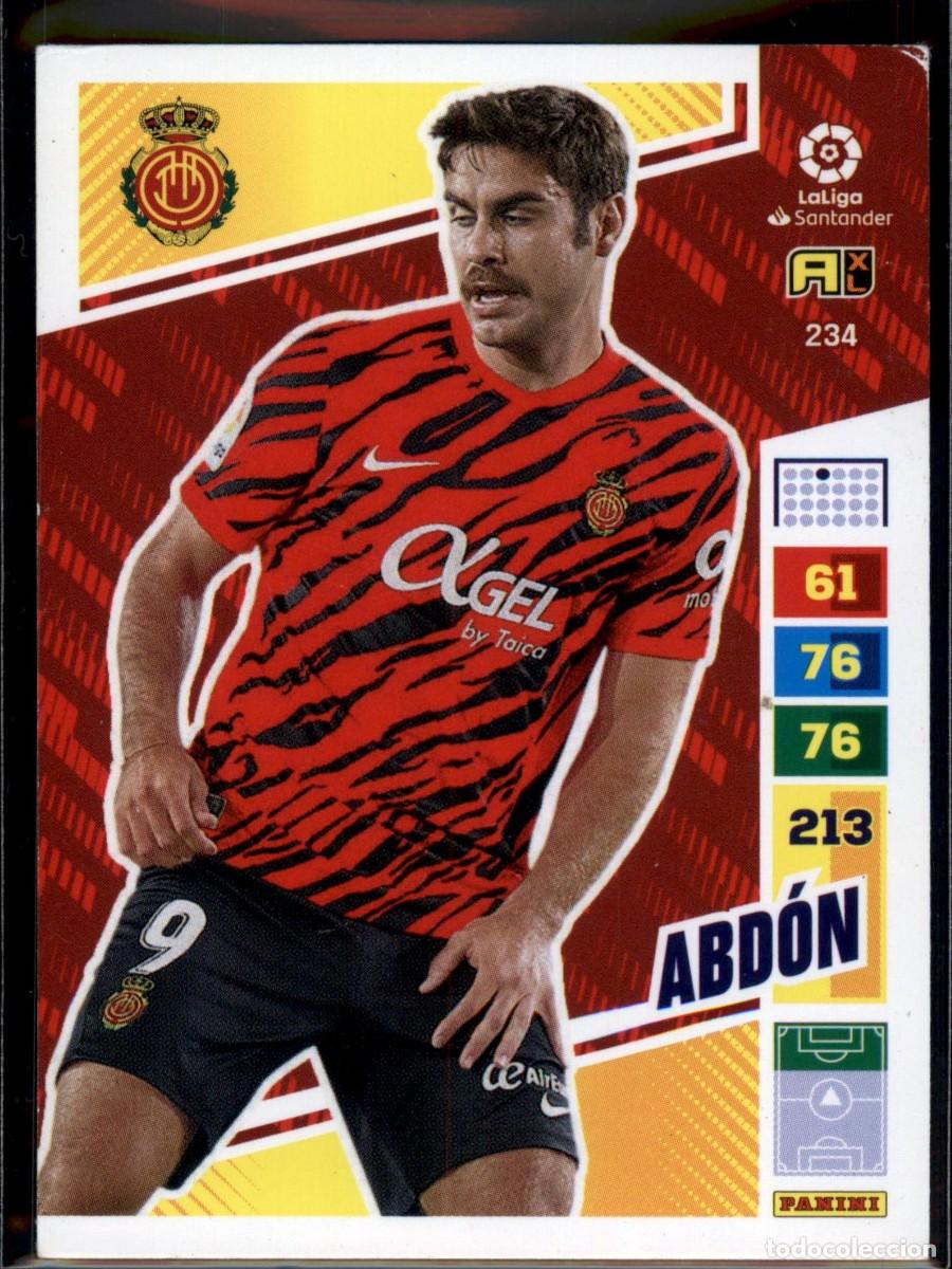 Cromos de f&uacute;tbol: Abd&oacute;n N&ordm; 234 RCD Mallorca Liga Santander Adrenalyn XL 2022 2023 Panini 22 23