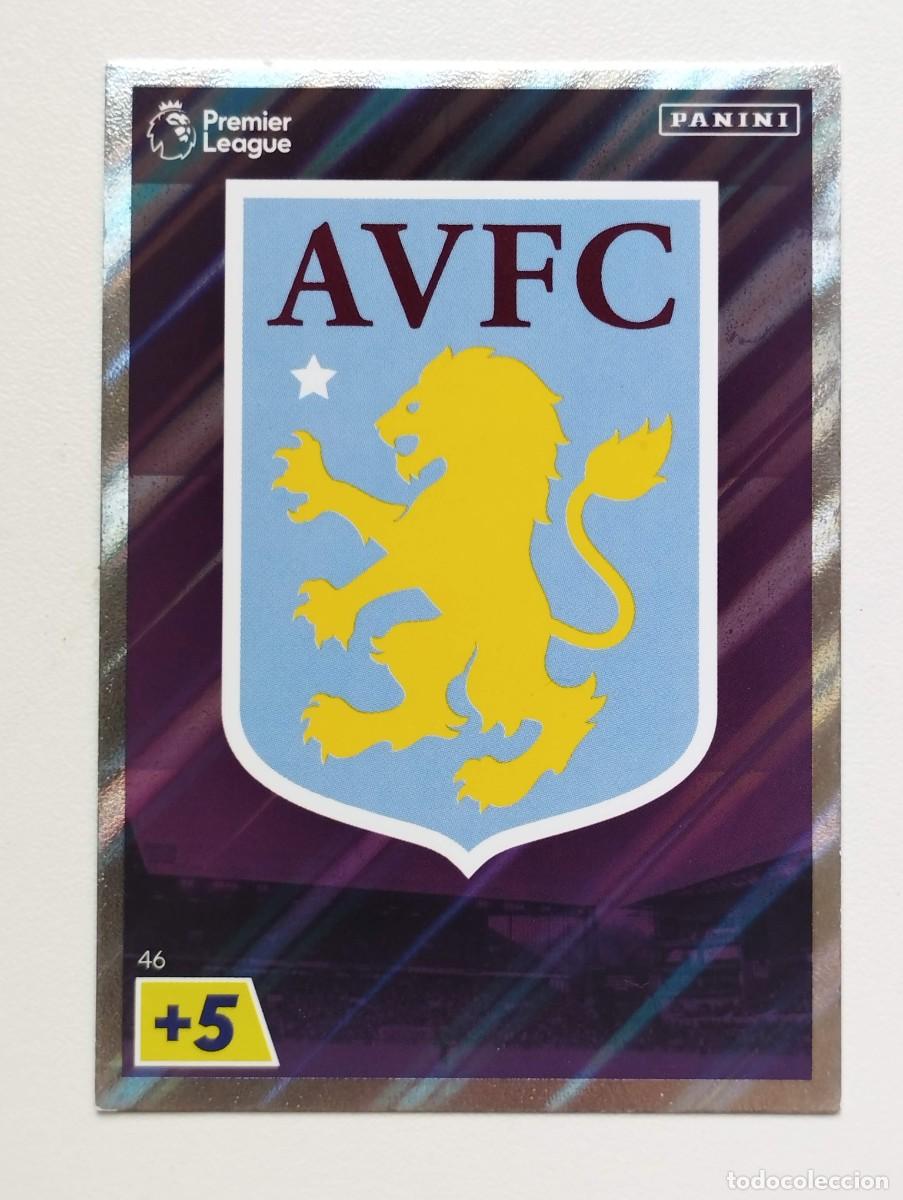 Cromos de Futebol: CROMO CARD PANINI ADRENALYN PREMIER LEAGUE 2023 2024 23 24 ASTON VILLA 46 ESCUDO
