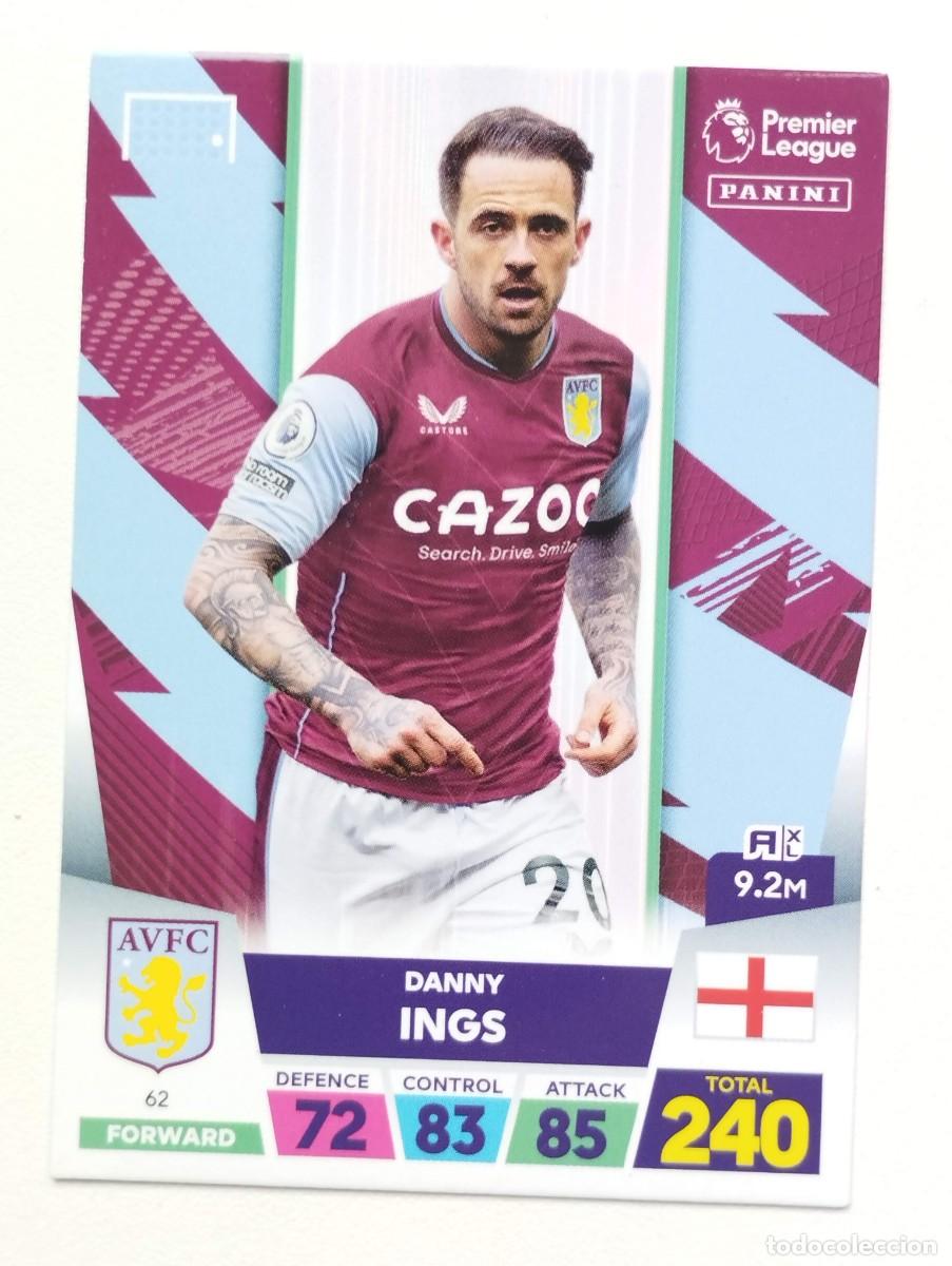 Cromos de Futebol: CROMO CARD PANINI ADRENALYN PREMIER LEAGUE 2023 2024 23 24 ASTON VILLA 62 DANNY INGS