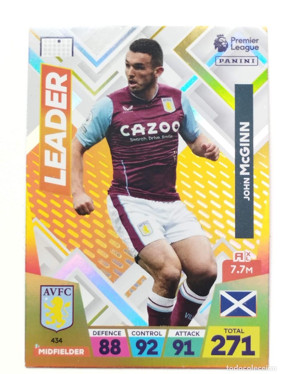 Cartes &agrave; collectionner de Football: CROMO CARD PANINI ADRENALYN PREMIER LEAGUE 2023 2024 23 24 ASTON VILLA 434 JOHN McGINN LEADER