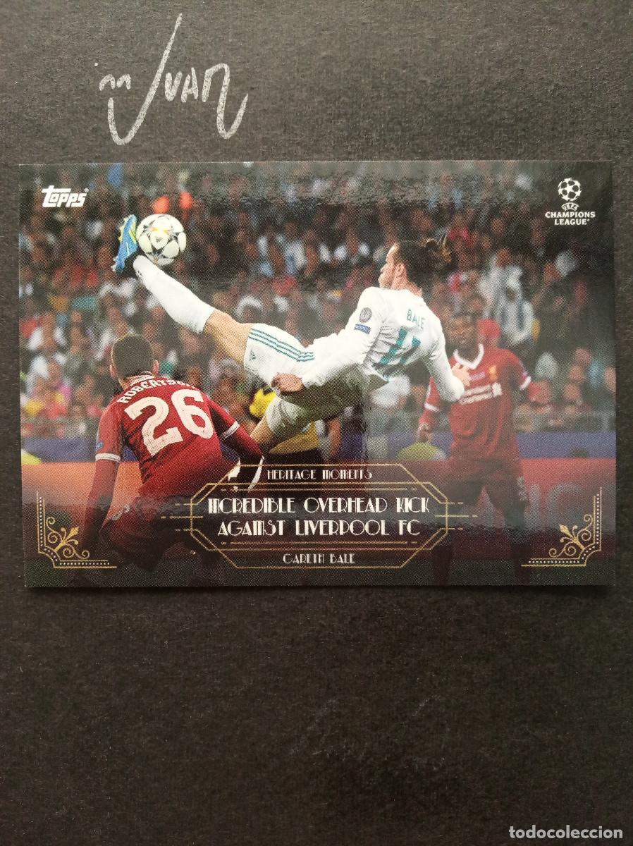 Figurine di Calcio: MEMORABLE HERITAGE MOMENTS BALE REAL MADRID ⚽ TOPPS &reg; DECO UCL UEFA CHAMPIONS LEAGUE 2021 2022 21 22
