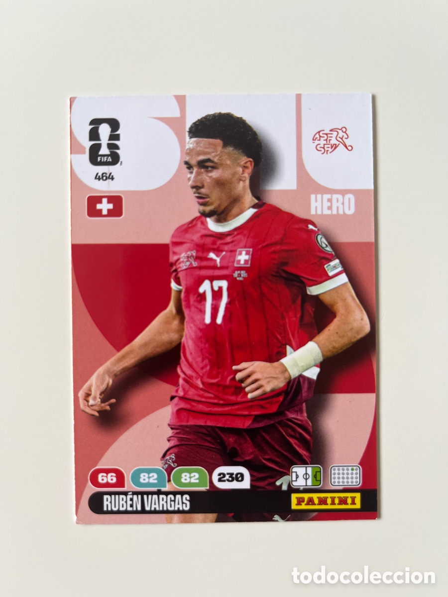 Cromos de f&uacute;tbol: Ruben Vargas 464 adrenalyn