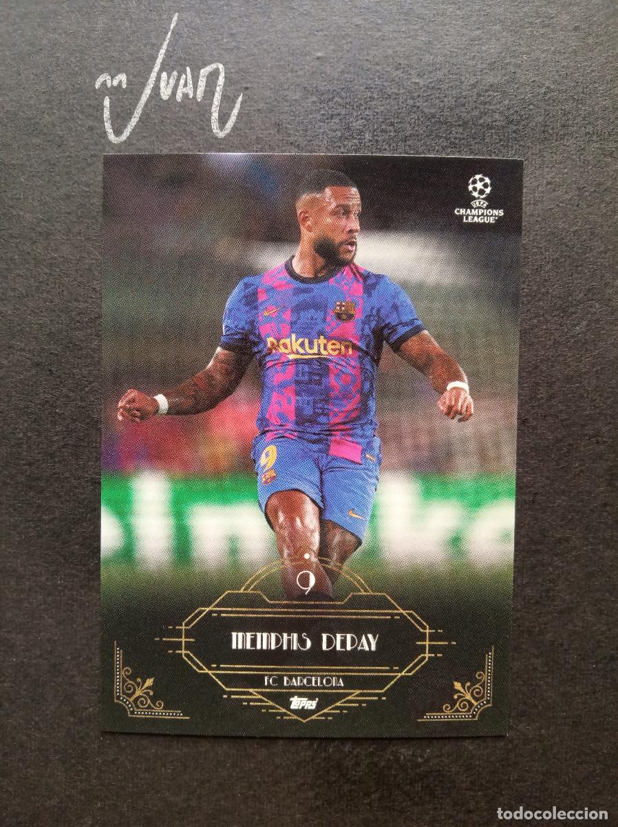 Cromos de f&uacute;tbol: ICONIC NINES MEMPHIS DEPAY BARCELONA ⚽ TOPPS &reg; DECO UCL UEFA CHAMPIONS LEAGUE 2021 2022 21 22 NUEVO