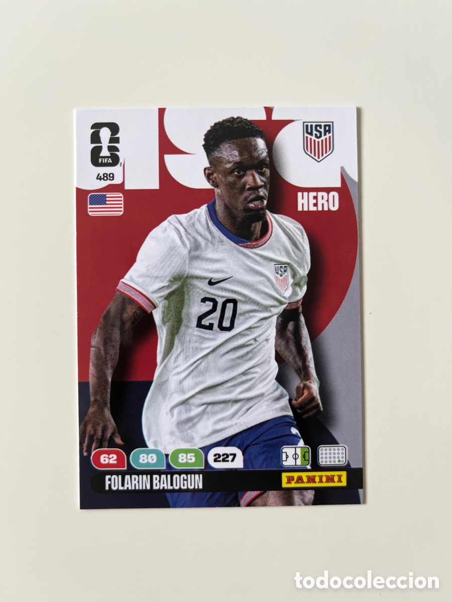 Cromos de f&uacute;tbol: Folarin Balogun 489 adrenalyn