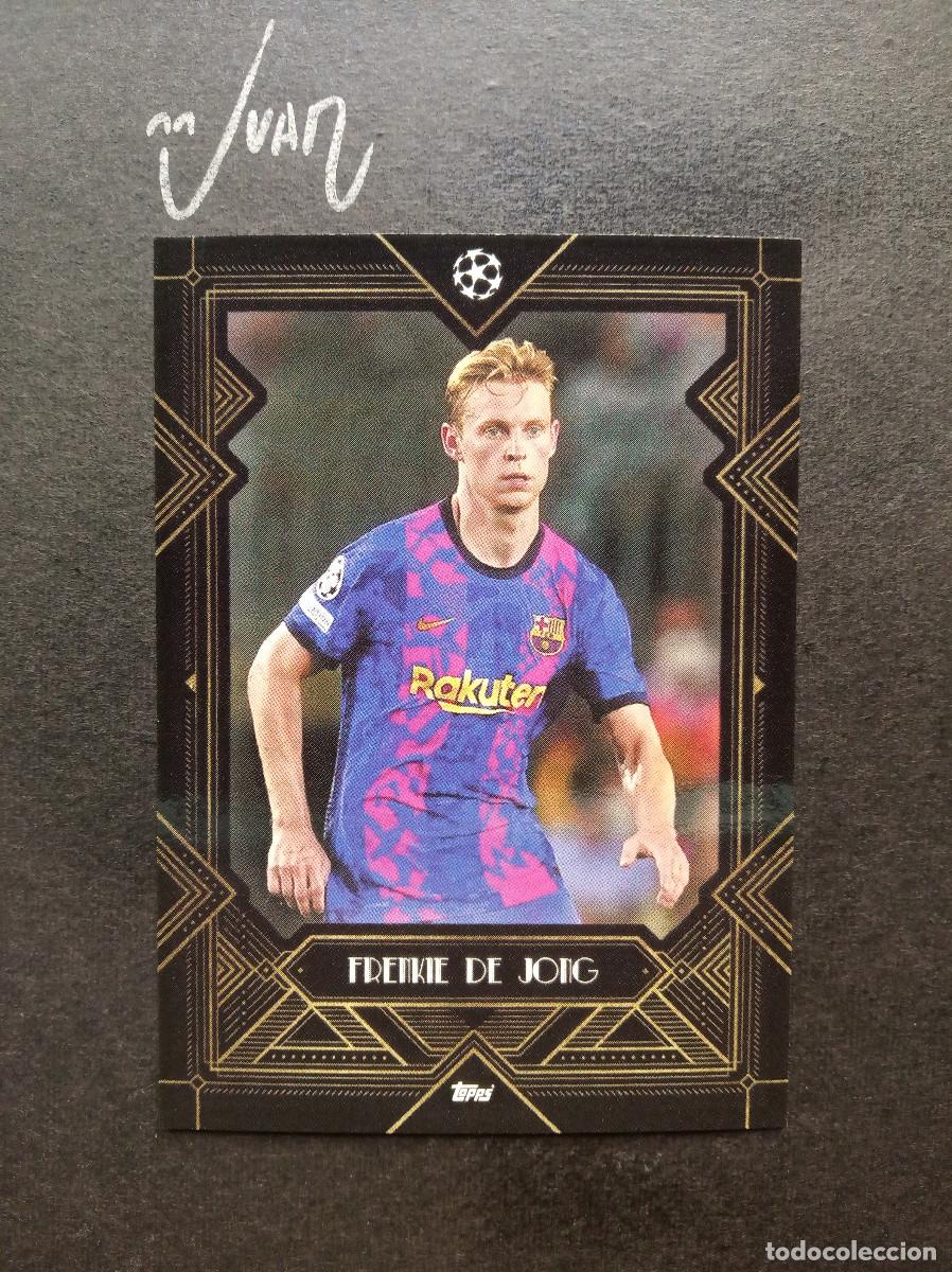 Cromos de f&uacute;tbol: FRENKIE DE JONG BARCELONA NETHERLANDS ⚽ TOPPS &reg; DECO UCL UEFA CHAMPIONS LEAGUE 2021 2022 21 22 NUEVO