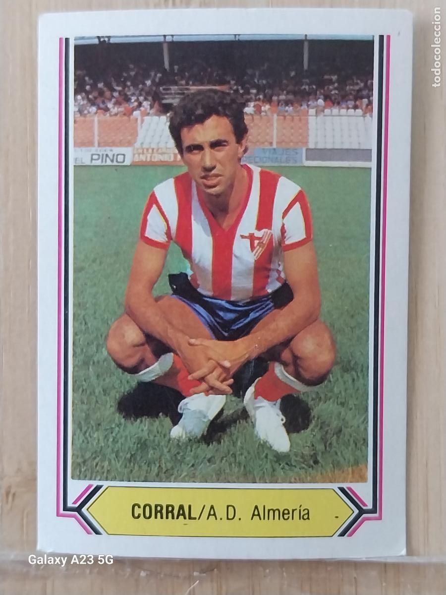Cromos de f&uacute;tbol: CORRAL ALMERIA ED ESTE LIGA 1980 80 81 CROMO SIN PEGAR NUNCA ORIGINAL *