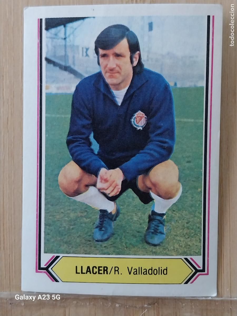 Cromos de f&uacute;tbol: LLACER VALLADOLID ED ESTE LIGA 1980 80 81 CROMO SIN PEGAR NUNCA ORIGINAL **