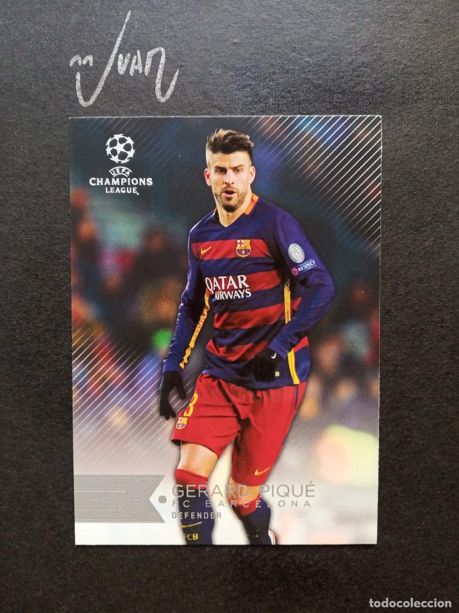 Cromos de f&uacute;tbol: N&ordm; 107 GERARD PIQUE BARCELONA ESPA&Ntilde;A ⚽ TOPPS &reg; SHOWCASE UEFA CHAMPIONS LEAGUE 2015 2016 15 16 NUEVO