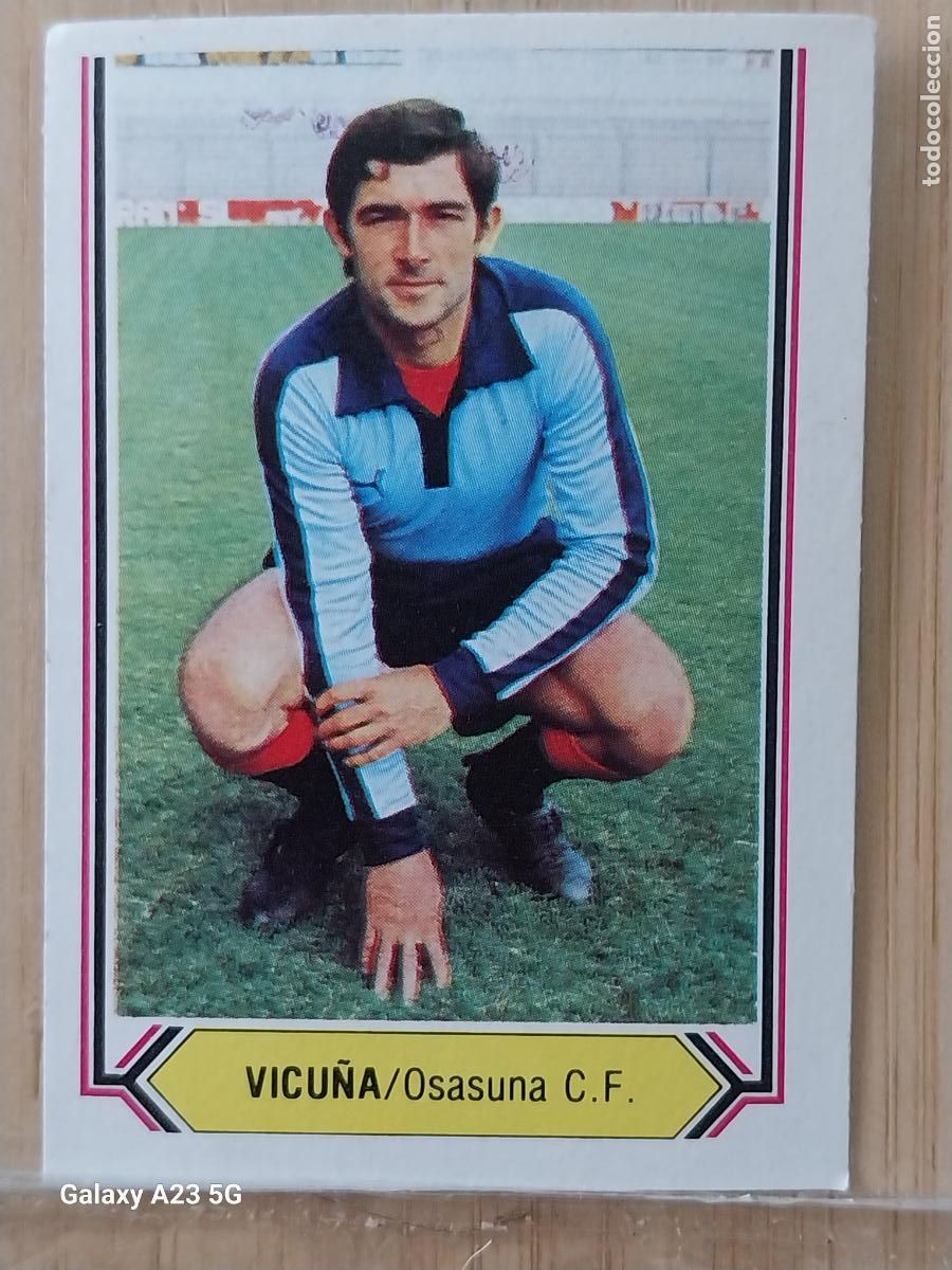 Football Stickers: VICU&Ntilde;A OSASUNA ED ESTE LIGA 1980 80 81 CROMO SIN PEGAR NUNCA ORIGINAL **
