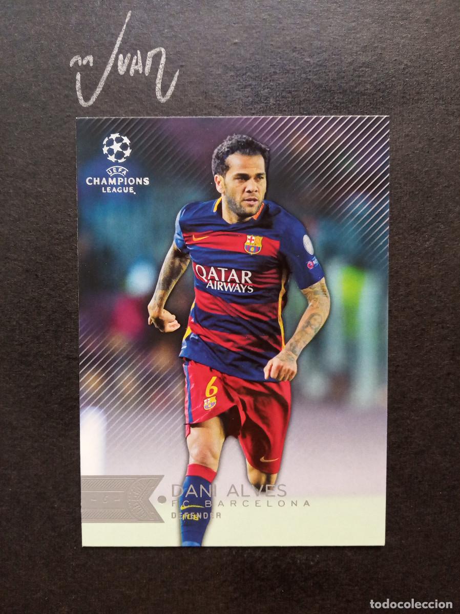 Cromos de f&uacute;tbol: N&ordm; 108 DANI ALVES FC BARCELONA BRASIL ⚽ TOPPS &reg; SHOWCASE UEFA CHAMPIONS LEAGUE 2015 2016 15 16 NUEVO