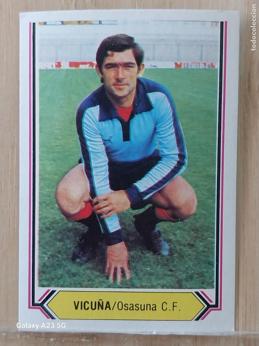 Football Stickers: VICU&Ntilde;A OSASUNA ED ESTE LIGA 1980 80 81 CROMO SIN PEGAR NUNCA ORIGINAL *