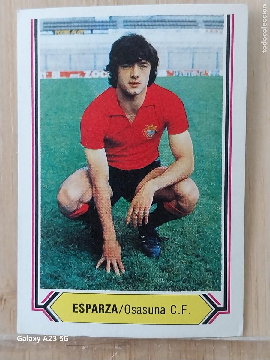 Cromos de f&uacute;tbol: ESPARZA OSASUNA ED ESTE LIGA 1980 80 81 CROMO SIN PEGAR NUNCA ORIGINAL *