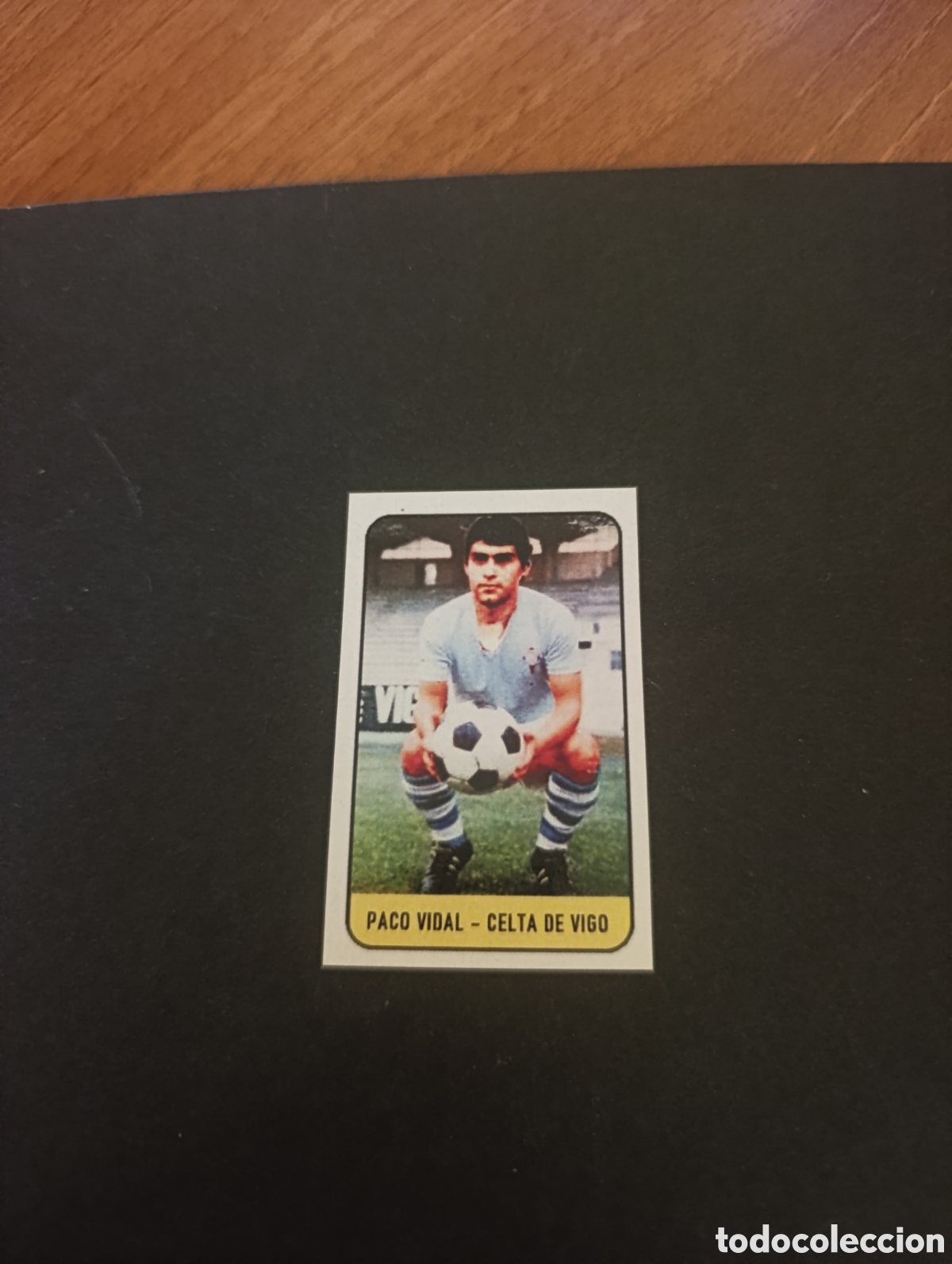Cromos de f&uacute;tbol: Cromo Paco Vidal Celta de Vigo Liga Este 78 79, ampliaci&oacute;n de la colecci&oacute;n.