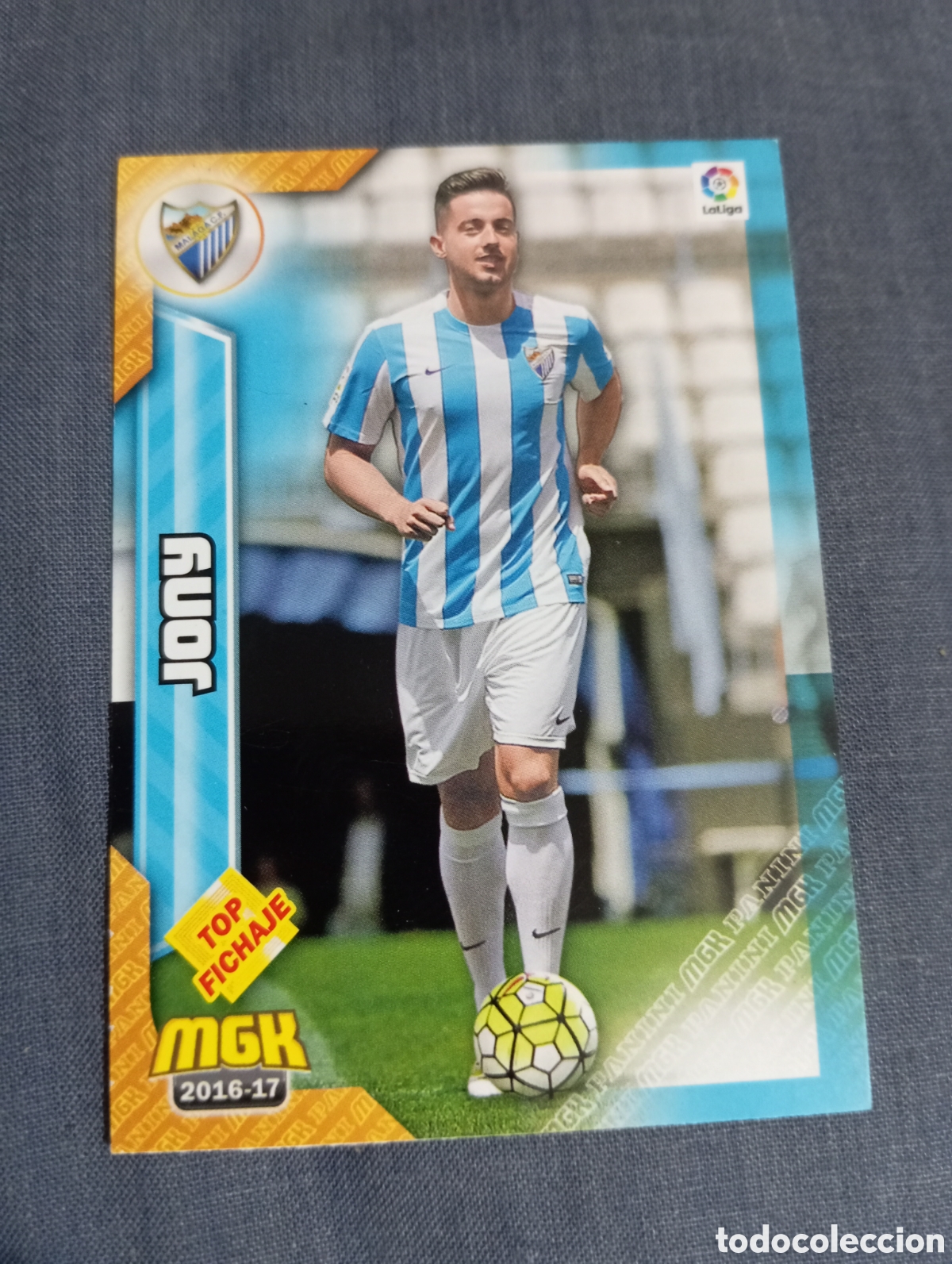 Cromos de f&uacute;tbol: Jony M&aacute;laga TOP FICHAJE n&deg;373 / PANINI MEGACRACKS 2016/2017