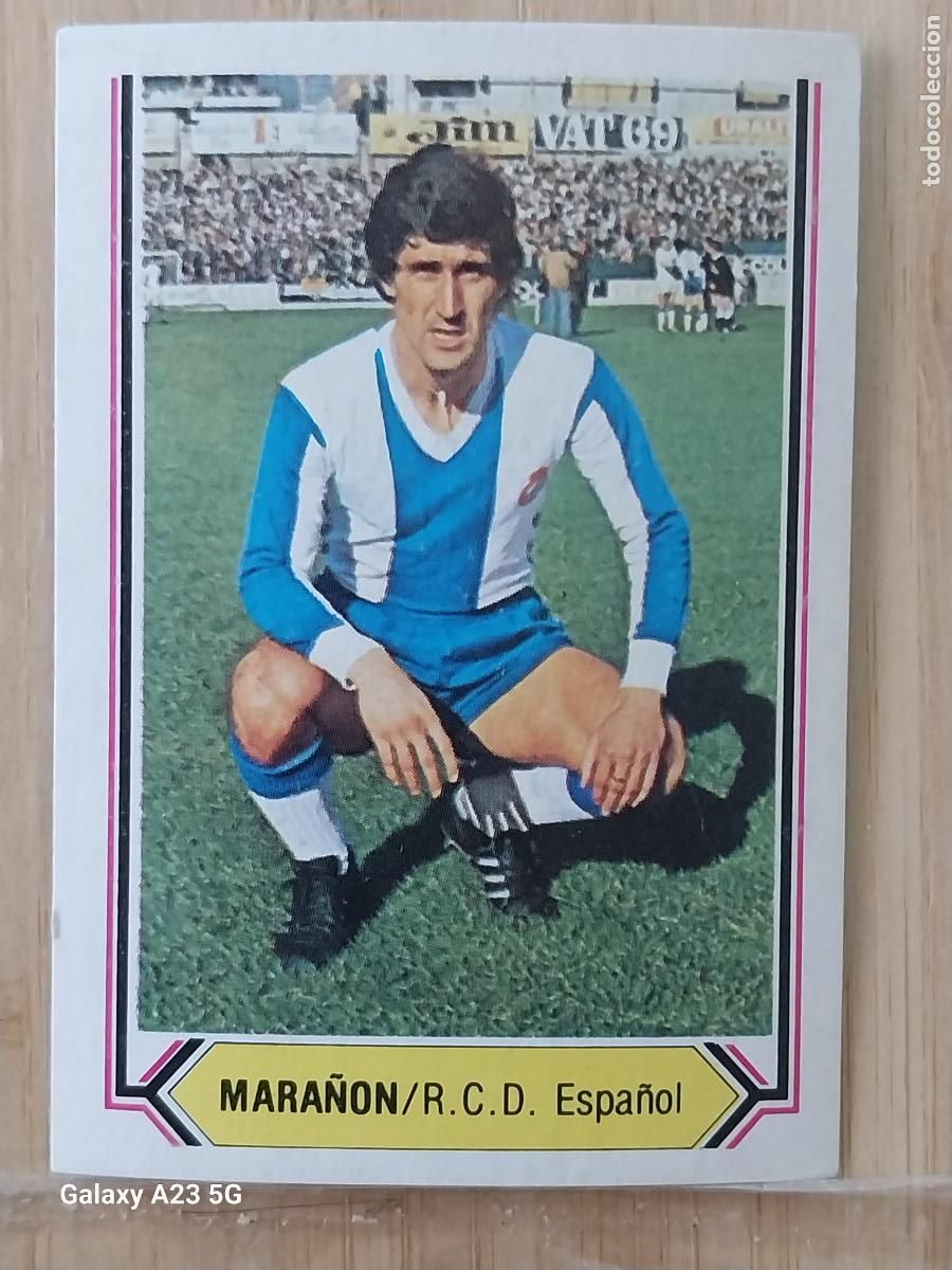 Cromos de f&uacute;tbol: MARA&Ntilde;ON R C D ESPA&Ntilde;OL ED ESTE LIGA 1980 80 81 CROMO SIN PEGAR NUNCA ORIGINAL