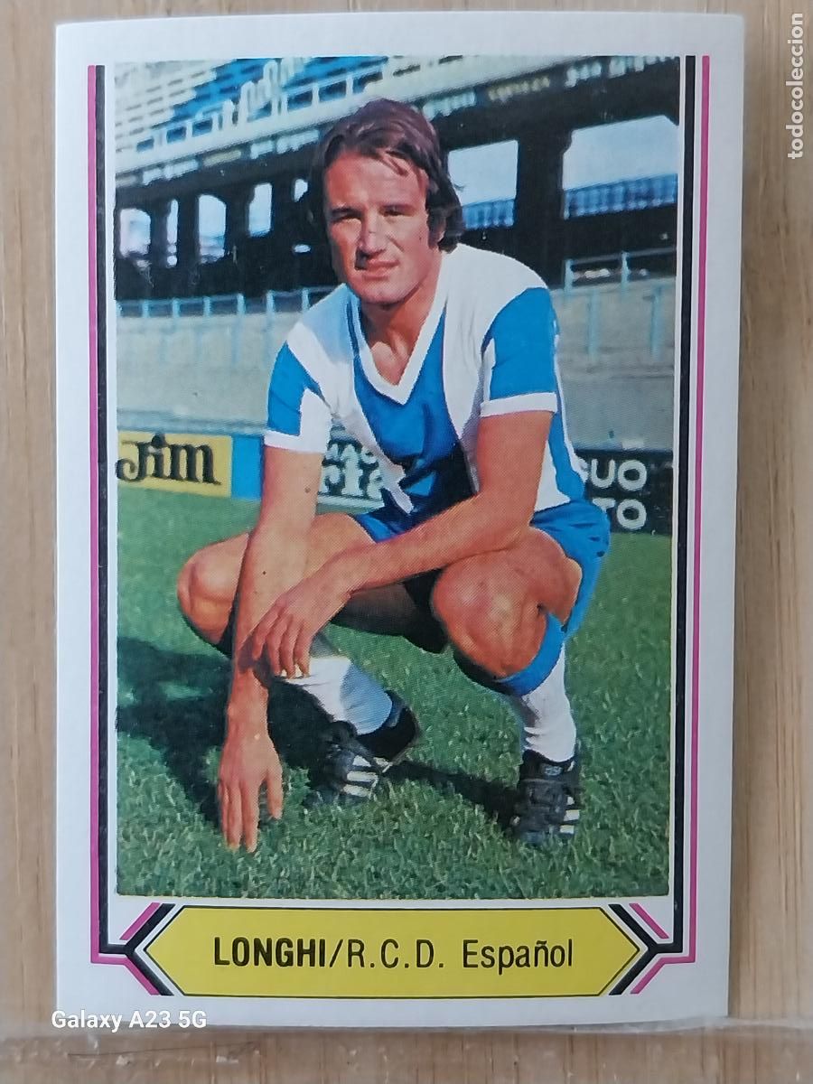 Cromos de f&uacute;tbol: LONGHI R C D ESPA&Ntilde;OL ED ESTE LIGA 1980 80 81 CROMO SIN PEGAR NUNCA ORIGINAL