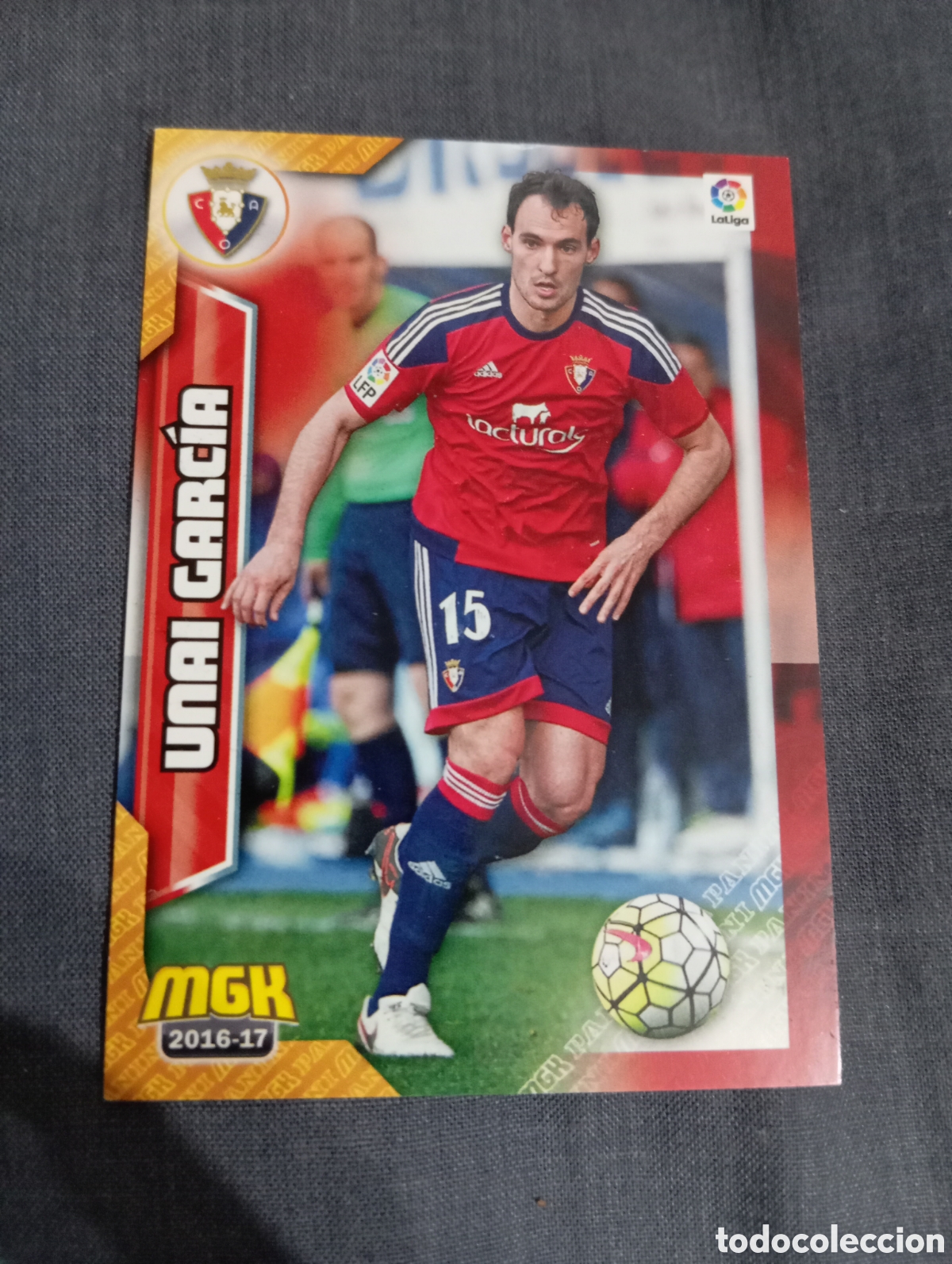 Cromos de f&uacute;tbol: Unai Garc&iacute;a Osasuna n&deg;387 / PANINI MEGACRACKS 2016/2017
