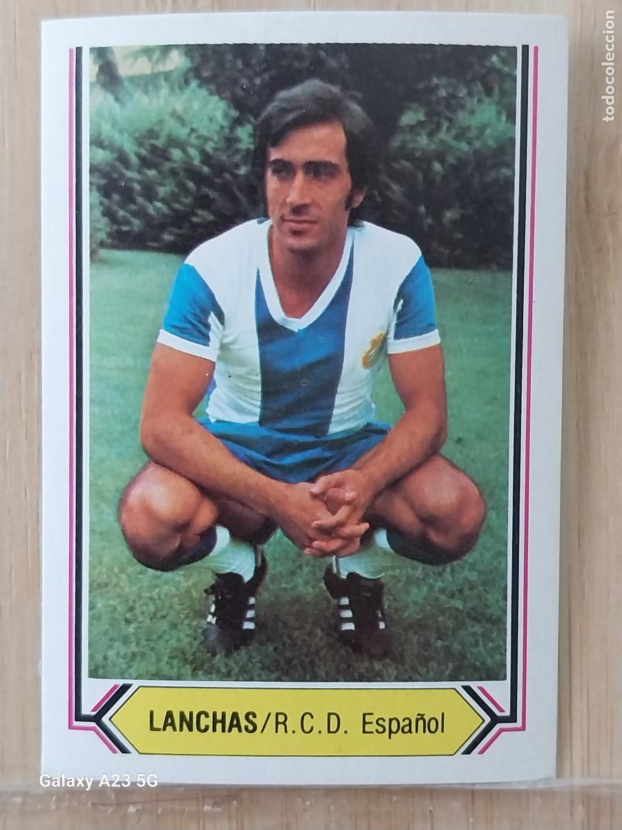 Cromos de f&uacute;tbol: LANCHAS R C D ESPA&Ntilde;OL ED ESTE LIGA 1980 80 81 CROMO SIN PEGAR NUNCA ORIGINAL