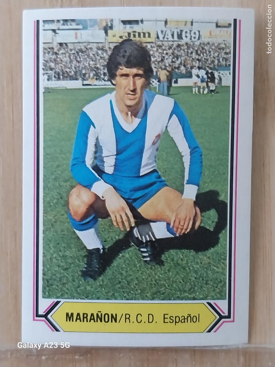 Cromos de f&uacute;tbol: MARA&Ntilde;ON R C D ESPA&Ntilde;OL ED ESTE LIGA 1980 80 81 CROMO SIN PEGAR NUNCA ORIGINAL **