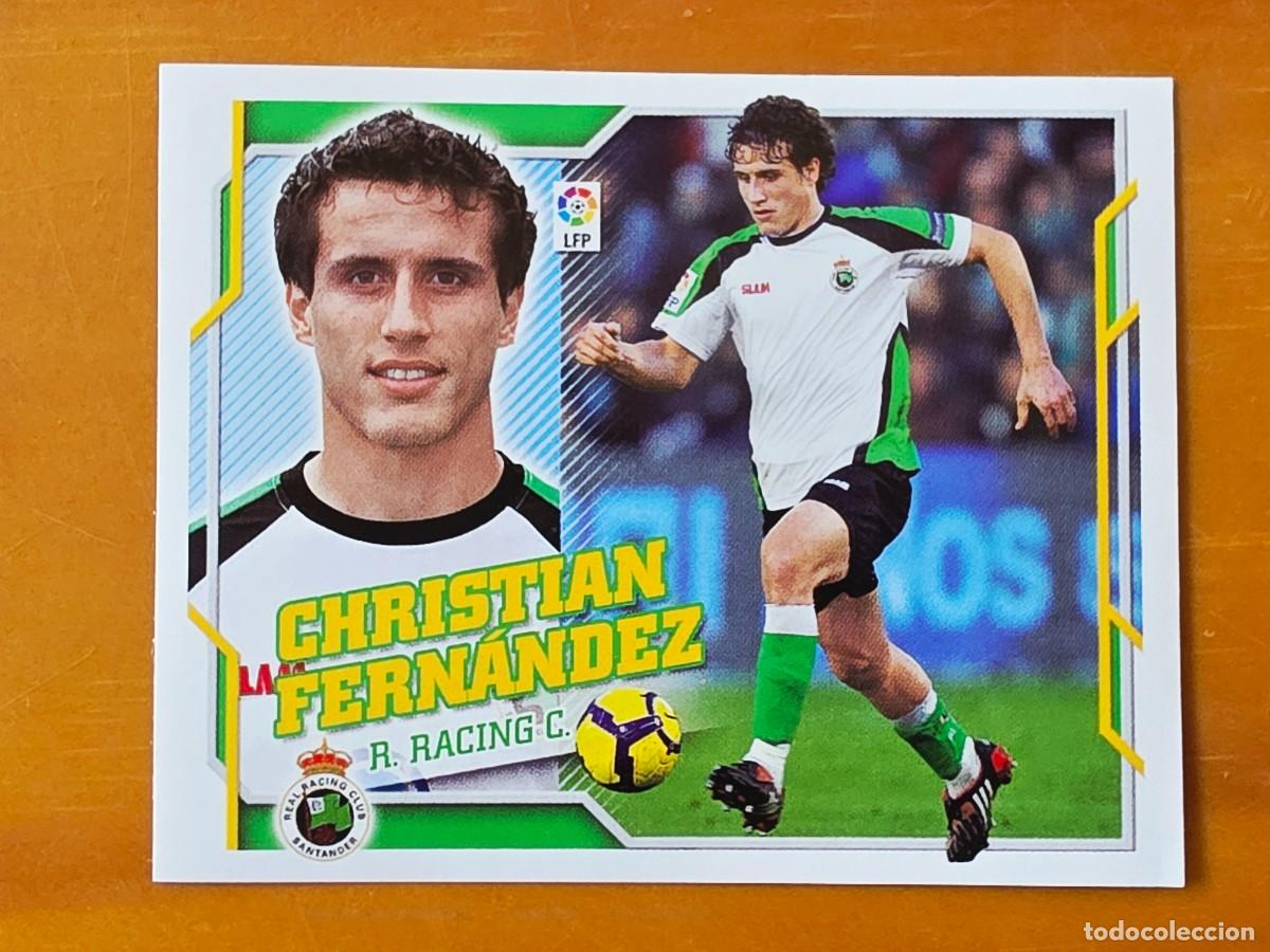 Cromos de f&uacute;tbol: 7 Christian Fern&aacute;ndez, Racing de Santander, Panini Ediciones Liga Este 2010 2011 10 11