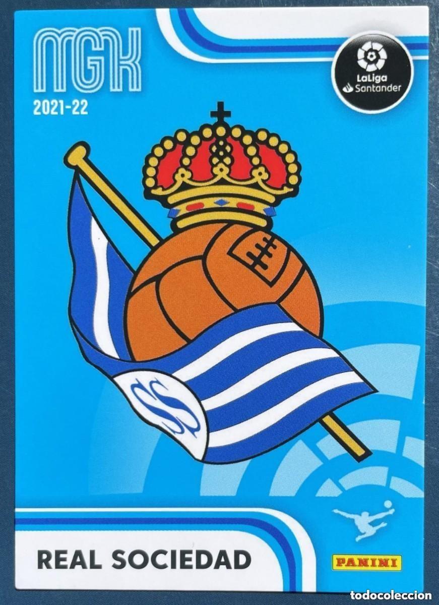 Cromos de f&uacute;tbol: 289 ESCUDO REAL SOCIEDAD FICHAS ALBUM MEGACRACKS 2021 2022 21 22