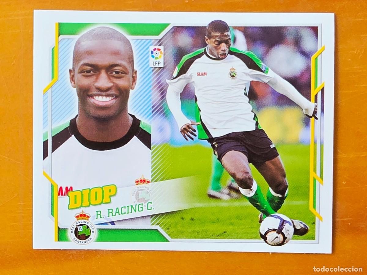 Cromos de f&uacute;tbol: 9 Pape Diop, Racing de Santander, Panini Ediciones Liga Este 2010 2011 10 11