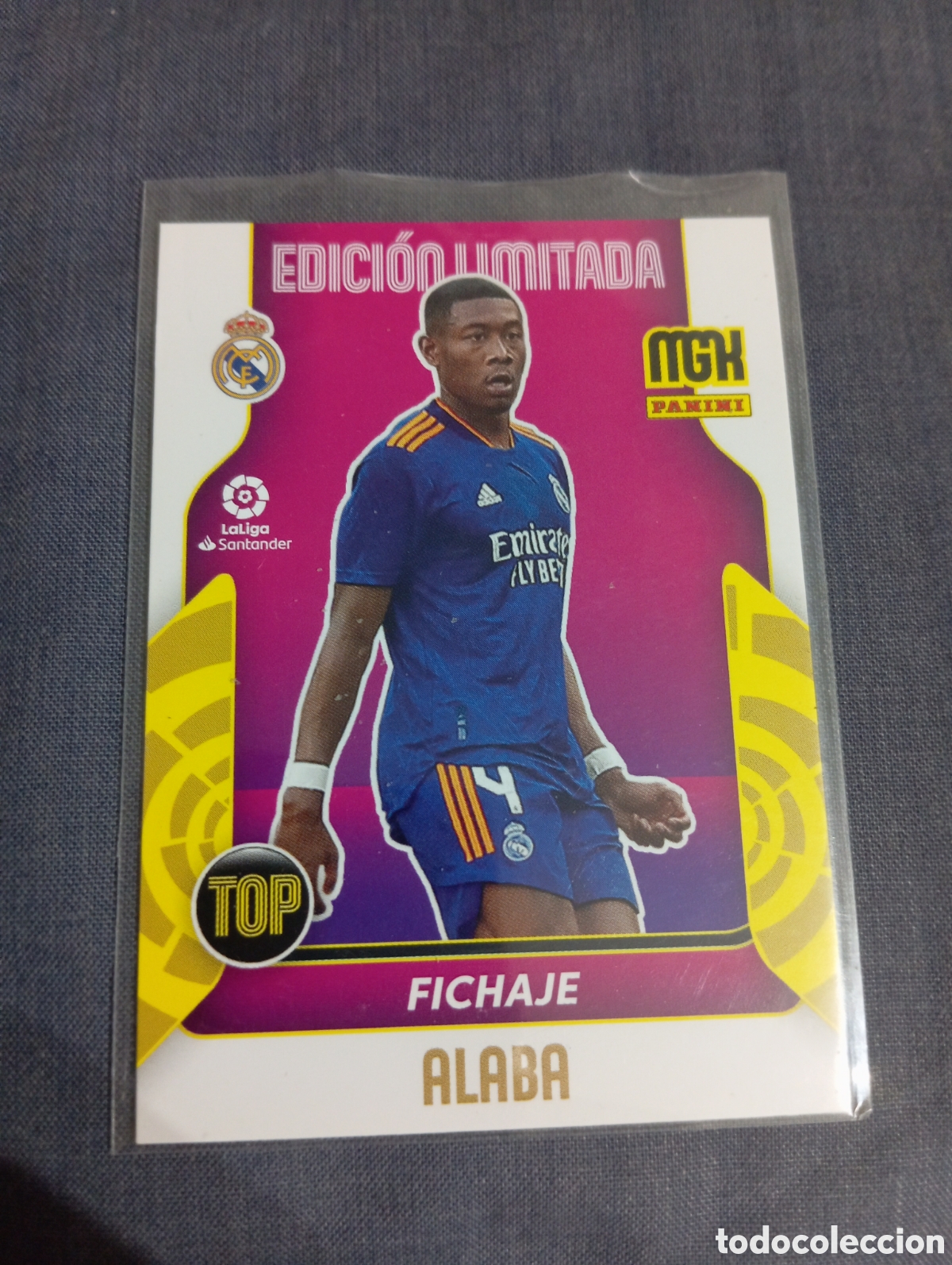 Figurine di Calcio: Alaba Real Madrid EDICI&Oacute;N LIMITADA TOP FICHAJE / PANINI MEGACRACKS 2021/2022