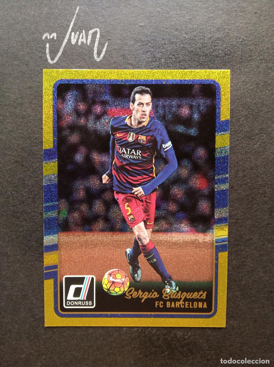 Cromos de Futebol: N&ordm; 32 PARALELA GOLD DORADA BUSQUETS FC BARCELONA ESPA&Ntilde;A ⚽ PANINI &reg; DONRUSS FIFA 2016 2017 LIGA 16 17