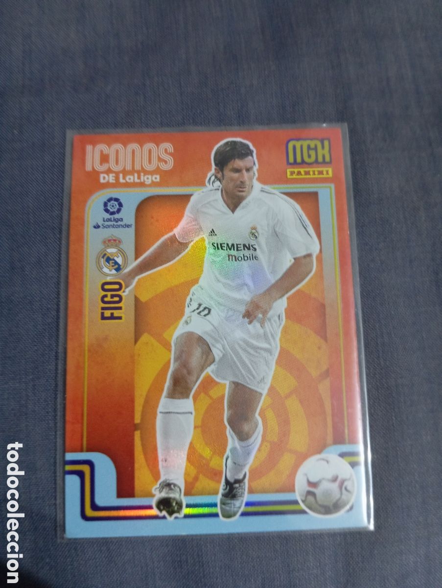 Cartes &agrave; collectionner de Football: Figo Real Madrid ICONOS n&deg;417 / PANINI MEGACRACKS 2021/2022