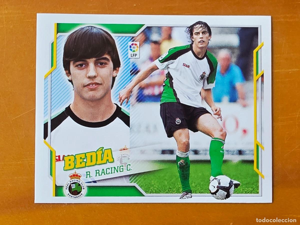 Football Stickers: 12 B Edu Bed&iacute;a, Racing de Santander, Panini Ediciones Liga Este 2010 2011 10 11