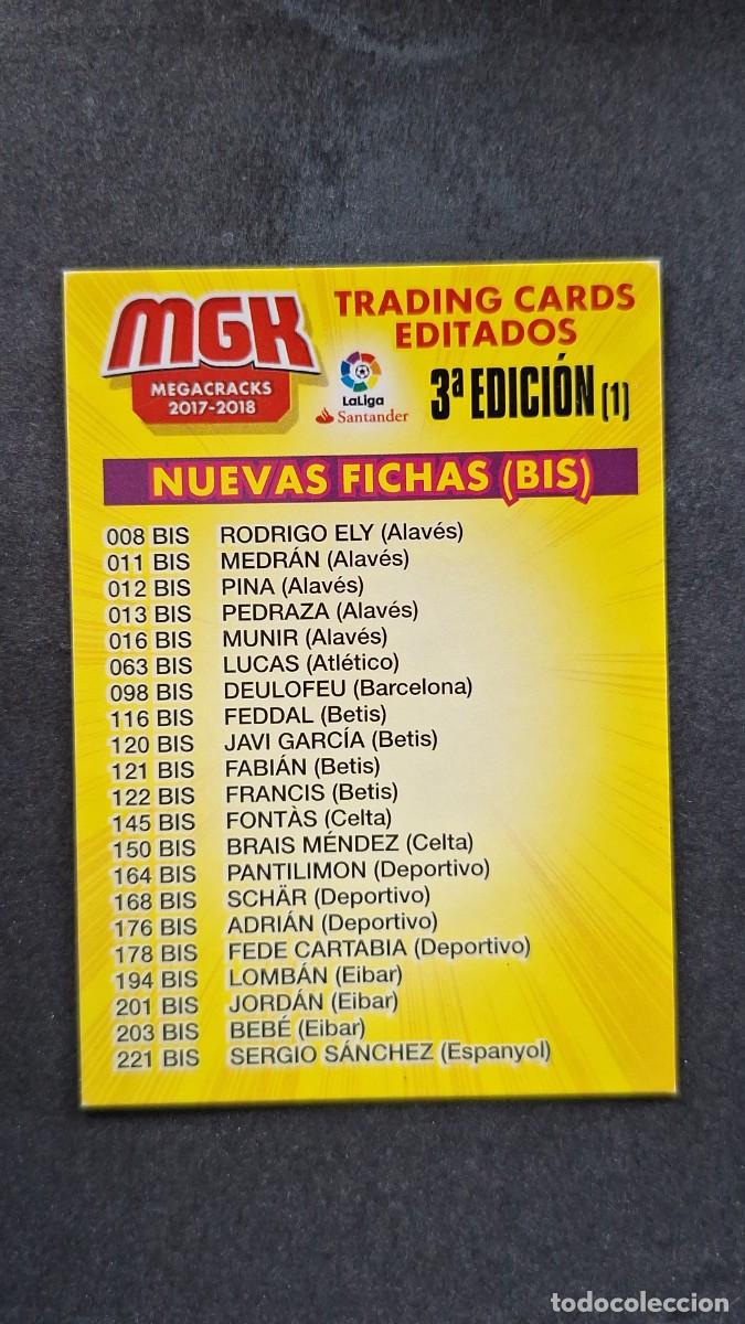 Cromos de f&uacute;tbol: L1 INDICE 3&ordf; EDICION (1) PANINI MEGACRACKS 2017 2018 17 18