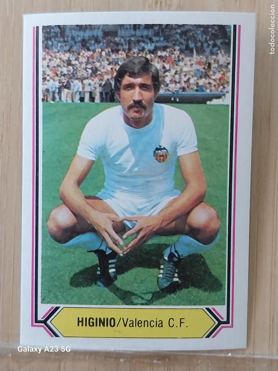 Cromos de f&uacute;tbol: HIGINIO VALENCIA ED ESTE LIGA 1980 80 81 CROMO SIN PEGAR NUNCA ORIGINAL **
