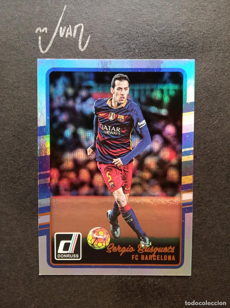 Cromos de f&uacute;tbol: N&ordm; 32 PARALELA HOLOGRAPHIC BUSQUETS FC BARCELONA ESPA&Ntilde;A ⚽ PANINI &reg; DONRUSS FIFA 2016 2017 LIGA 16 17