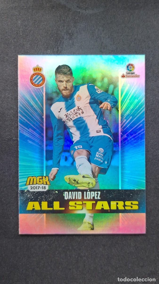 Cromos de f&uacute;tbol: L1 DAVID LOPEZ R. C. D. ESPA&Ntilde;OL 241 ALL STARS PANINI MEGACRACKS 2017 2018 17 18
