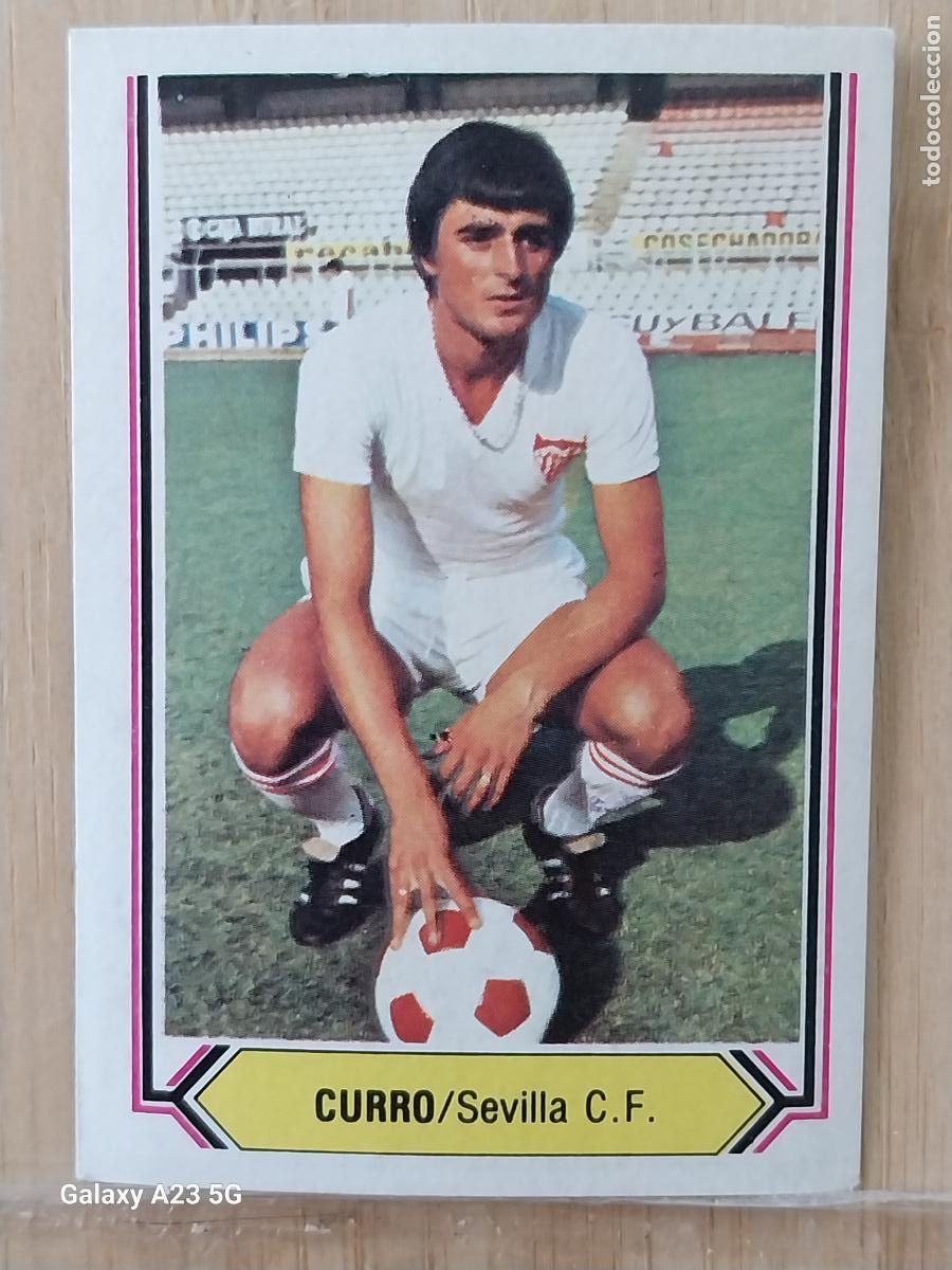 Cromos de f&uacute;tbol: CURRO SEVILLA ED ESTE LIGA 1980 80 81 CROMO SIN PEGAR NUNCA ORIGINAL **