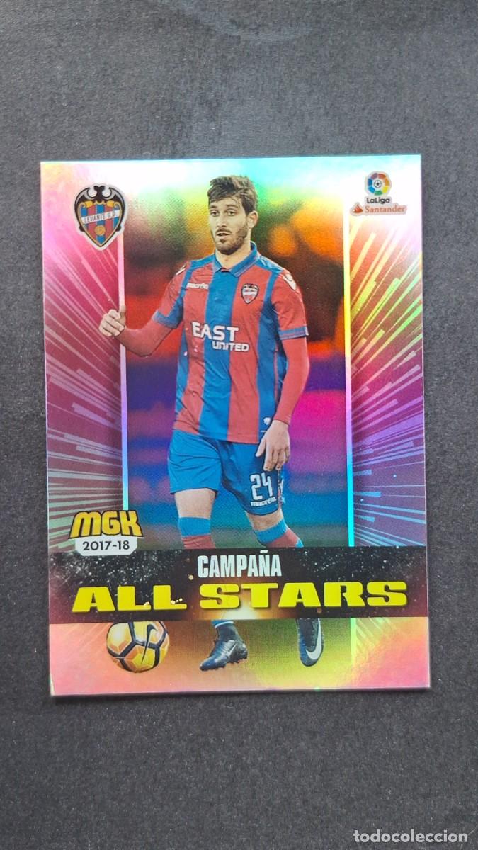 Cromos de f&uacute;tbol: L1 CAMPA&Ntilde;A LEVANTE U. D. 376 ALL STARS PANINI MEGACRACKS 2017 2018 17 18