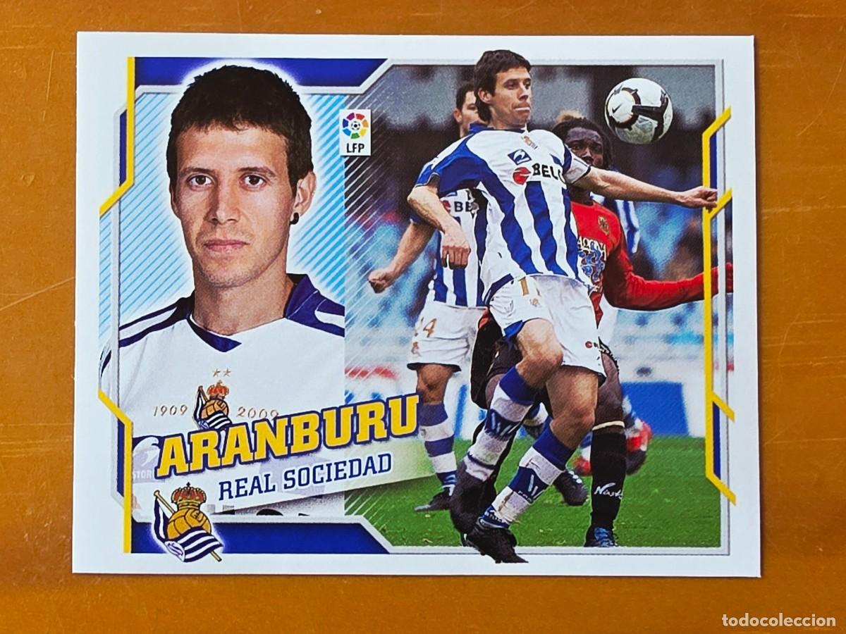 Cromos de f&uacute;tbol: 10 Aramburu, Real Sociedad, Panini Ediciones Liga Este 2010 2011 10 11