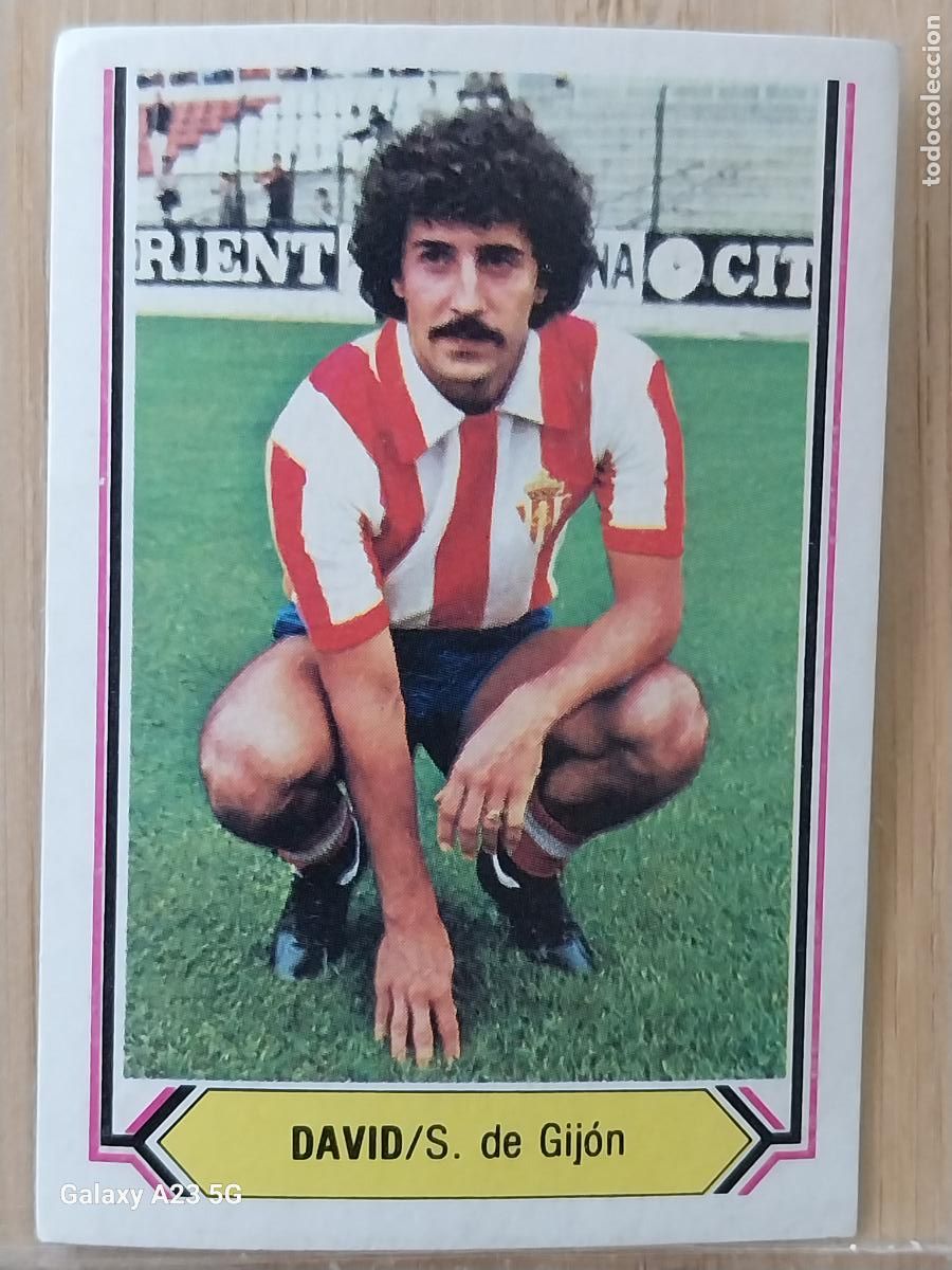 Cromos de f&uacute;tbol: DAVID GIJON ED ESTE LIGA 1980 80 81 CROMO SIN PEGAR NUNCA ORIGINAL **