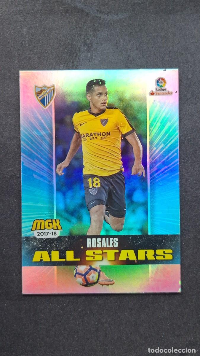 Cromos de f&uacute;tbol: L1 ROSALES MALAGA C. F. 430 ALL STARS PANINI MEGACRACKS 2017 2018 17 18
