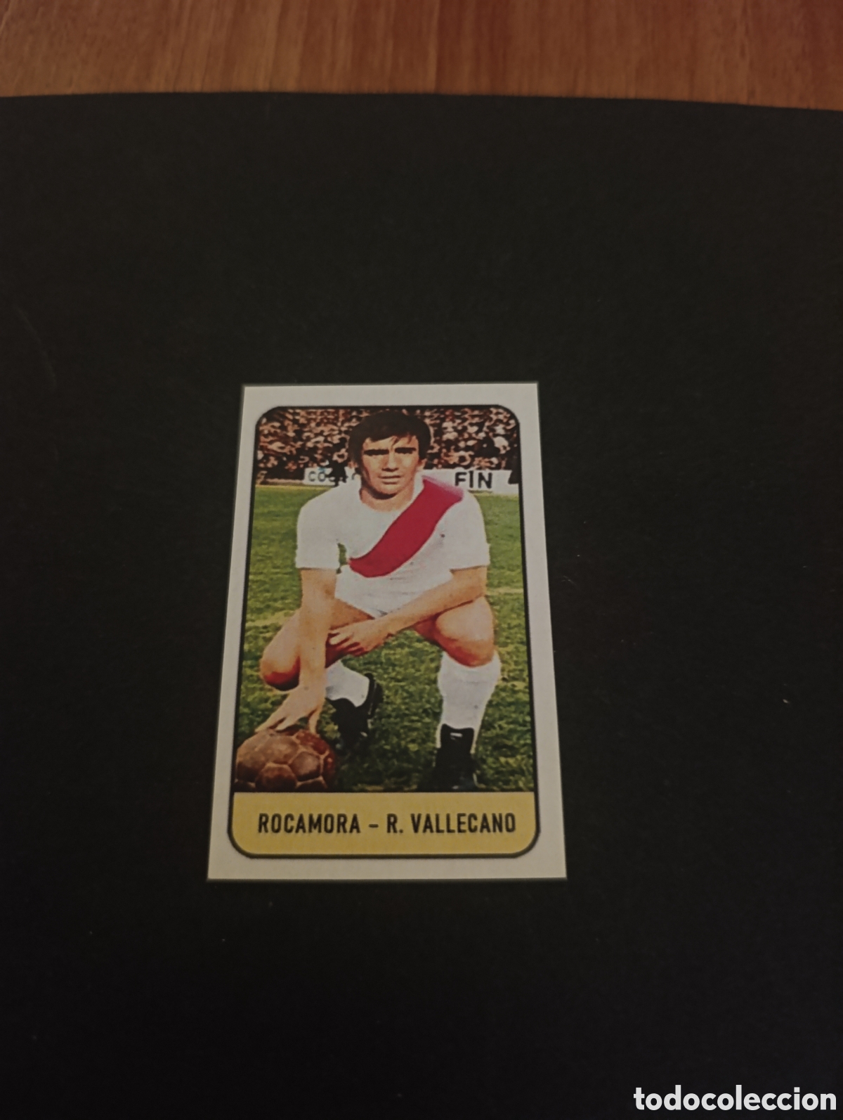 Cromos de f&uacute;tbol: Cromo Rocamora Rayo Vallecano Liga Este 78 79, ampliaci&oacute;n de la colecci&oacute;n.