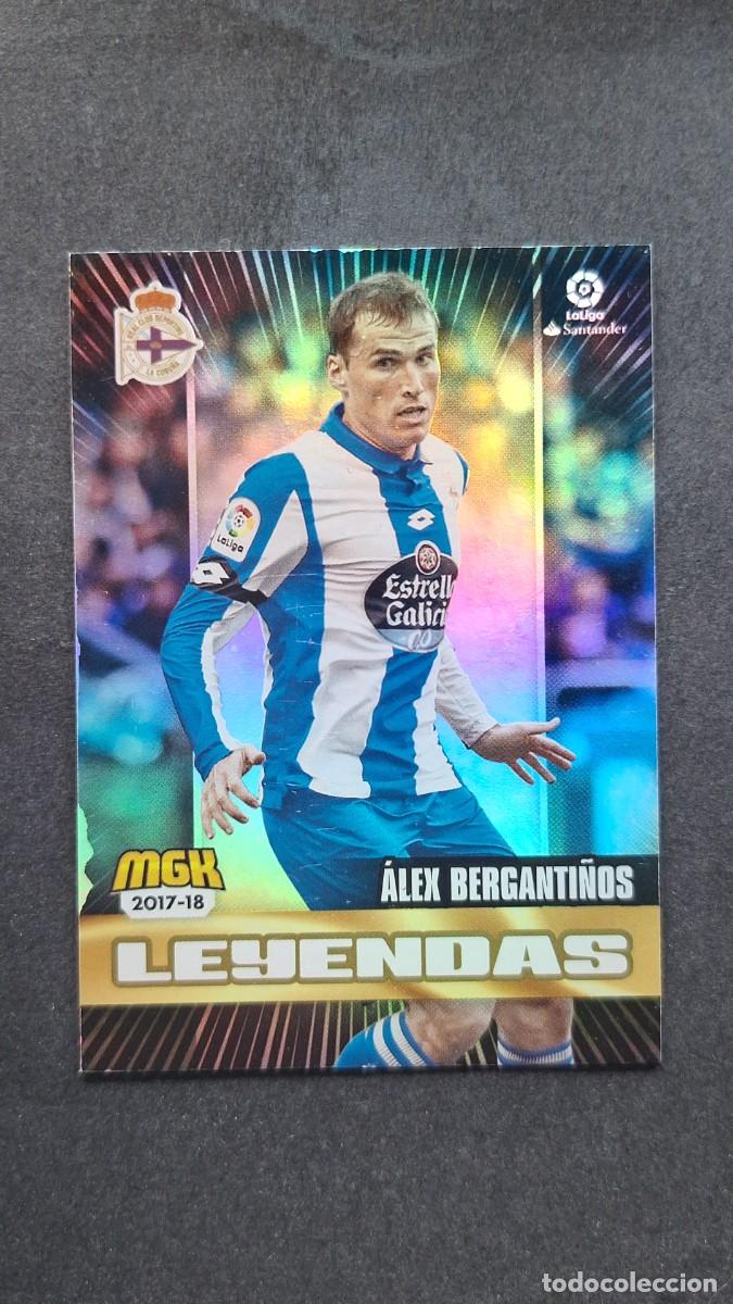 Cartes &agrave; collectionner de Football: L1 ALEX BERGANTI&Ntilde;OS DEPORTIVO DE LA CORU&Ntilde;A 186 LEYENDAS PANINI MEGACRACKS 2017 2018 17 18