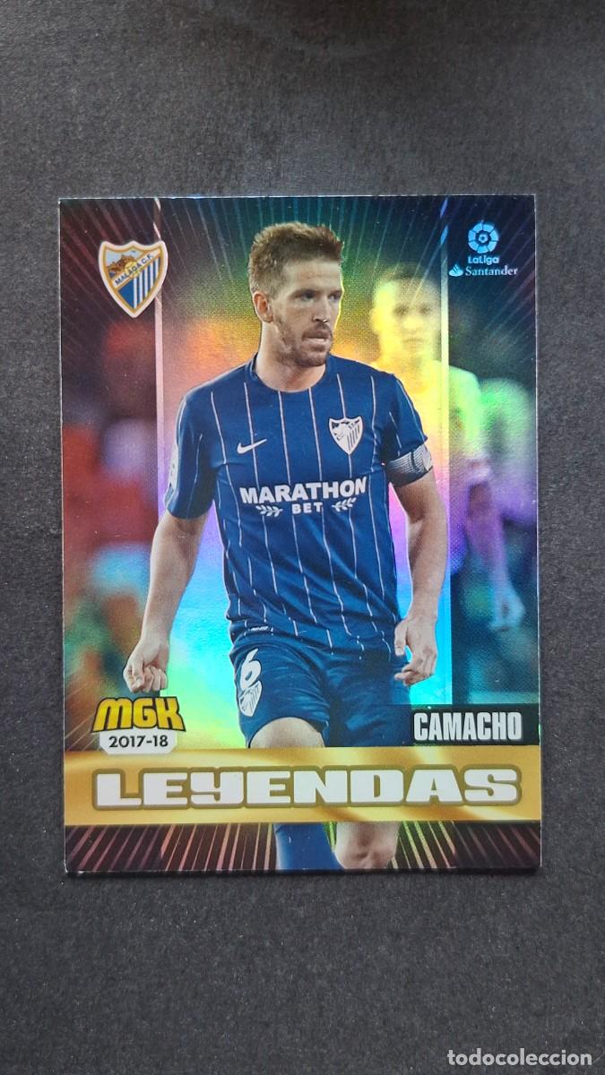 Cromos de f&uacute;tbol: L1 CAMACHO MALAGA C. F. 429 LEYENDAS PANINI MEGACRACKS 2017 2018 17 18