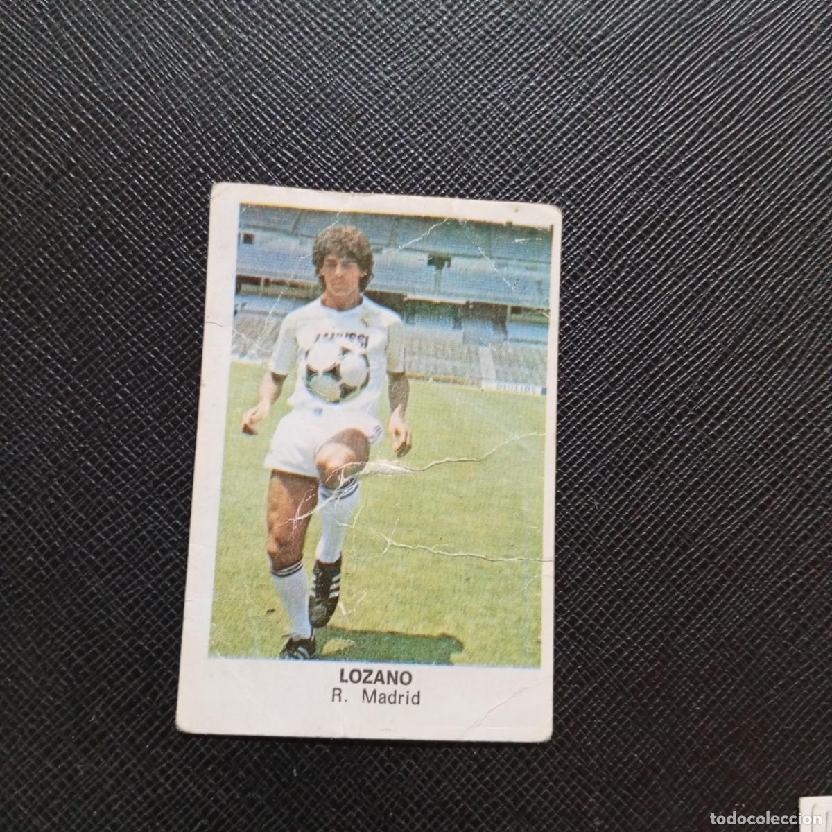 Cromos de f&uacute;tbol: LOZANO REAL MADRID CANO 1983 1984 CROMO FUTBOL 83 84 LIGA - DESPEGADO - A25 PG25 FICHAJE 1