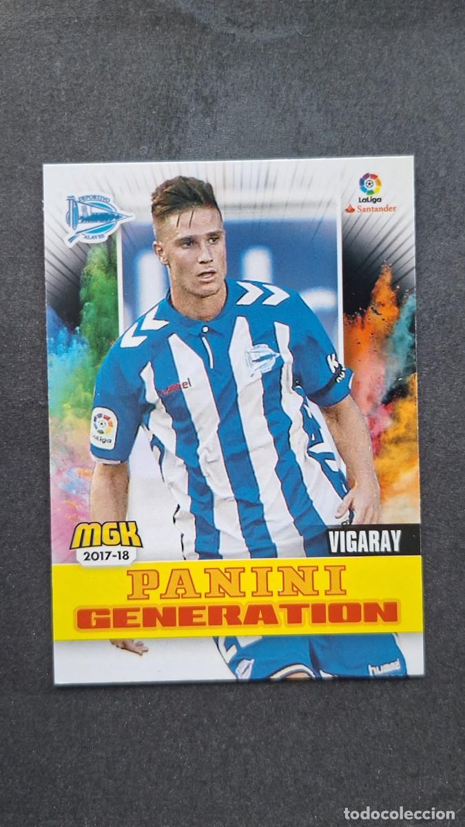 Cromos de f&uacute;tbol: L1 VIGARAY DEPORTIVO ALAVES 27 PANINI GENERATION PANINI MEGACRACKS 2017 2018 17 18