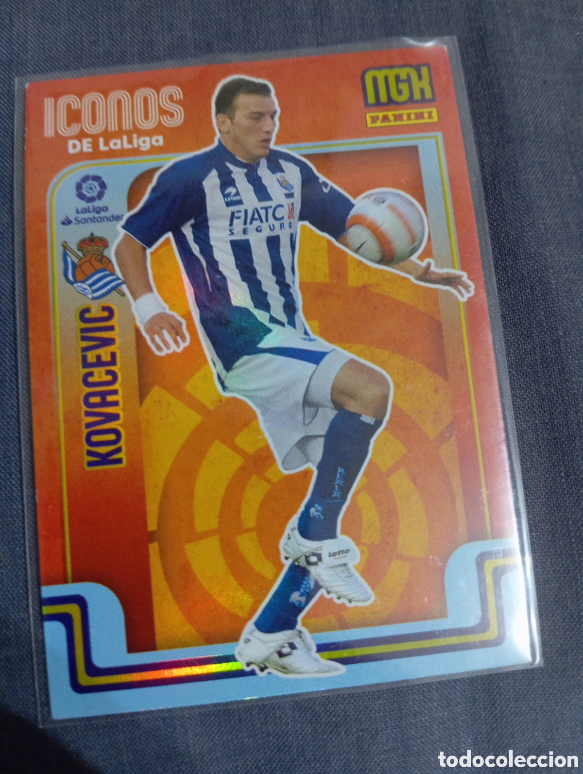 Cromos de f&uacute;tbol: Kovacevic Real Sociedad ICONOS n&deg;422 / PANINI MEGACRACKS 2021/2022